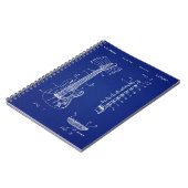 Carnet 1992 Guitare Blueprint -Cute Funny Music Lover Cad (Côté gauche)