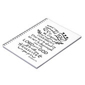 Carnet 1:9 de Joshua de vers de bible (Côté gauche)