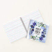 Carnet 1 Corinthiens 13:4 L'amour est patient Bible Verse (Intérieur)