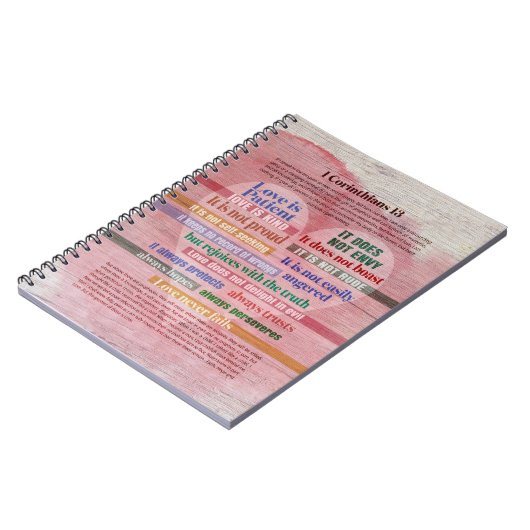 Carnet 1 Corinthiens 13 - Amour (Côté gauche)