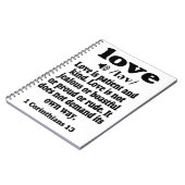 Carnet 1 Corinthiens 13 L'amour est patient et gentil (Côté gauche)