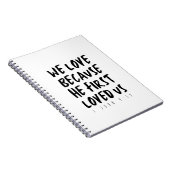 Carnet 1 Jean 4:19 Nous aimons parce qu'Il nous a aimés p (Côté Droit)