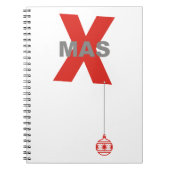 Carnet 1 Noël avec ornement d'arbre de Noël (Devant)