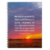 Carnet 1 Thessaloniciens 5:16-18 Réjouissez toujours (Devant)