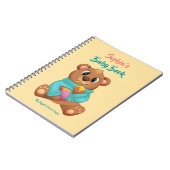 Carnet 1ère de cinq ans Ours de miel DO-IT-YOURSELF Nom/I (Côté gauche)