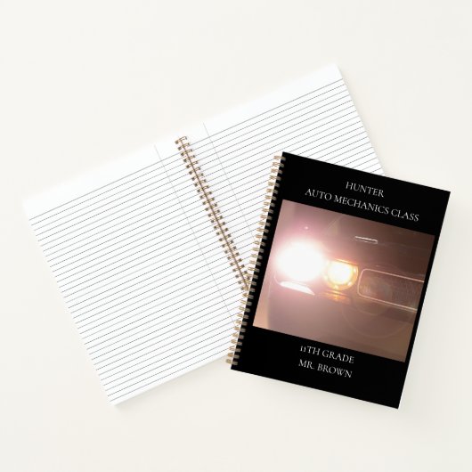 Carnet 2013 Black Muscle Lights voiture de sport (Intérieur)