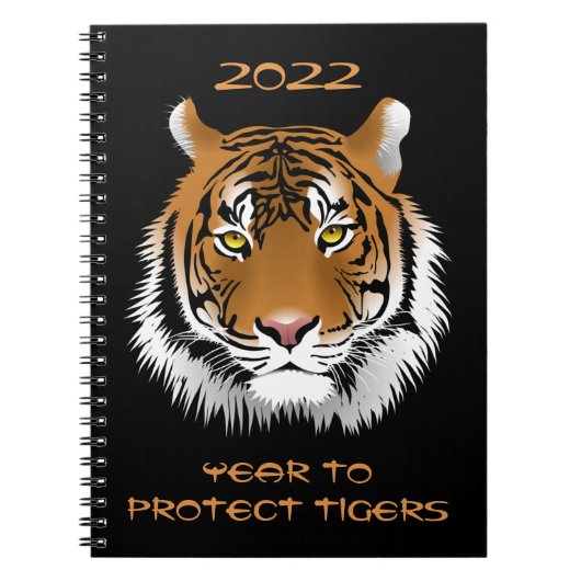 Carnet 2022 Année pour la protection des tigres (Devant)