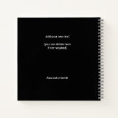 Carnet 2023 2024 2025 2026 Calendrier moderne Texte perso (Dos)