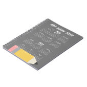 Carnet 2023-2024 Calendrier universitaire - Juillet à Jui (Côté gauche)