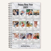 Carnet 2023 Silver Gold Modern Family 12 Calendrier photo (Recto)