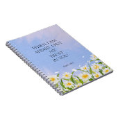 Carnet 2024 JW Année Texte Psaume 56:3 blanc floral (Côté Droit)