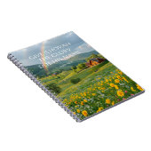 Carnet 2025 JW Année Texte Psaume 96:8 chalet de fleurs (Côté Droit)