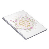 Carnet 2025 JW Année Texte Psaume 96:8 Fleurs délicates (Côté Droit)