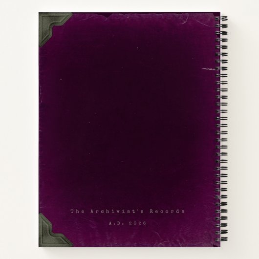 Carnet 2026 Gothic Scholar Observations Ledger (Dos)