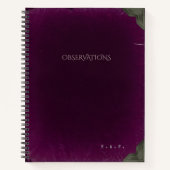Carnet 2026 Gothic Scholar Observations Ledger (Devant)