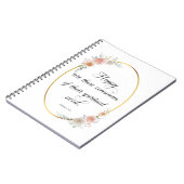 Carnet 2026 JW Année Texte Matthieu 5:3 avec Rose (Côté gauche)