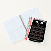 Carnet 2026 Year Monthly Calendar Mid-Century Black Cat (Intérieur)