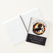 Carnet 2026 Year of the Fire Horse Motivational Quote (Intérieur)