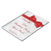 Carnet 21ème Damassé et arc de fête d'anniversaire (Côté gauche)