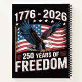 Carnet 250 Ans 1776 2026 250e 4 juillet (Dos)