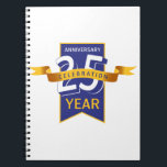 Carnet 25 e anniversaire<br><div class="desc">La bannière du 25 e anniversaire est créée par Edward Eksi pour votre journée spéciale dans la vie.</div>