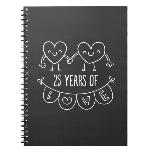 Carnet 25e Anniversary Poison Chalk Hearts (Devant)