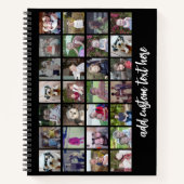 Carnet 28 Grille de collage photo - 1 Zone de texte - noi (Devant)