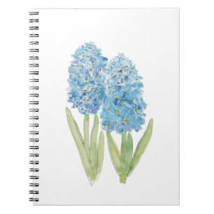Carnet 2 encre et aquarelle bleu hyacinth