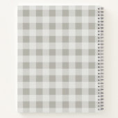 Carnet 2 Photo Collage Buffalo Check peut modifier gris b (Dos)