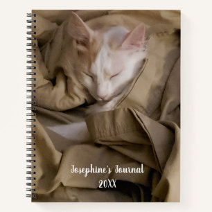 Carnet 2 Photo White Script Nom Année Moderne Puce