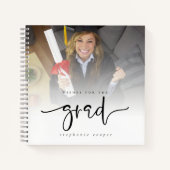 Carnet 2 Photos Overlay Wishes for Grad Guest Book (Devant)