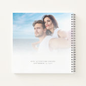 Carnet 2 Photos Voeux superposés pour les nouveaux mariés (Dos)