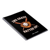 Carnet 2e année premier jour Batteur debout Baseball Écol (Côté Droit)