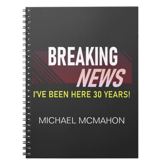 Carnet 30 Anniversaire du travail 30e employé Acrylique (Devant)