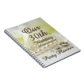 Carnet 30e anniversaire Mariage de la fête Planner Gold P (Côté Droit)