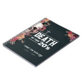 Carnet 30e anniversaire, "Mort de votre vingtaine" (Côté gauche)