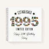 Carnet 30e anniversaire Photo Collage créé 1995 (Devant)