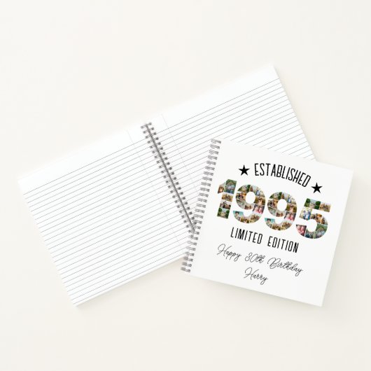 Carnet 30e anniversaire Photo Collage créé 1995 (Intérieur)