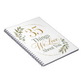 Carnet 35 choses que nous aimons de toi ami (Côté Droit)