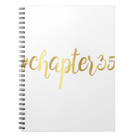 Carnet 35e anniversaire Cadeau Chapitre 35 Hashtag Trente (Devant)