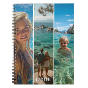 Carnet 3 Bandes Verticales Longues Photo Boho