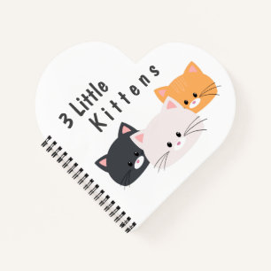 Carnet 3 petits chatons bib bébé T-shirt Jetée oreiller C