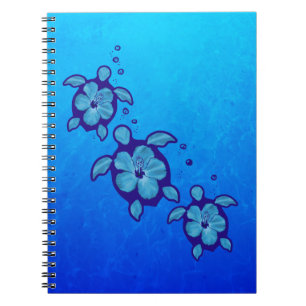 Carnet 3 tortues bleues de Honu