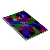 Carnet 3D 2D Geometric Hybrid Spiral Notebook (Côté Droit)