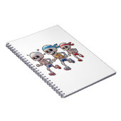 Carnet “3D Cartoon Skeleton Race • Funny Running Skeleton (Côté Droit)