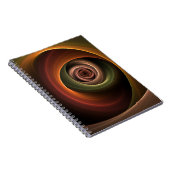 Carnet 3D Spirale Abstraite couleurs chaudes Art fractal  (Côté Droit)