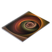 Carnet 3D Spirale Abstraite couleurs chaudes Art fractal  (Côté gauche)