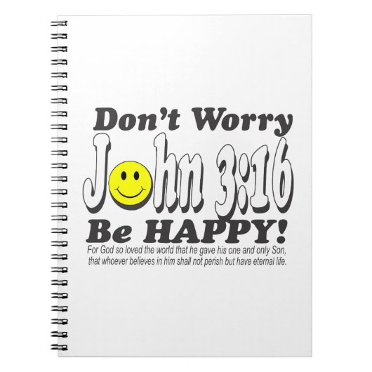 Carnet 3h16 de John - ne vous inquiétez pas soit heureux (Devant)