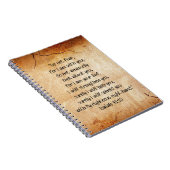 Carnet 40:10 d'Isaïe de vers de bible (Côté Droit)