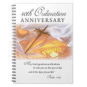 Carnet 40e anniversaire d'ordination, bougie croisée (Devant)